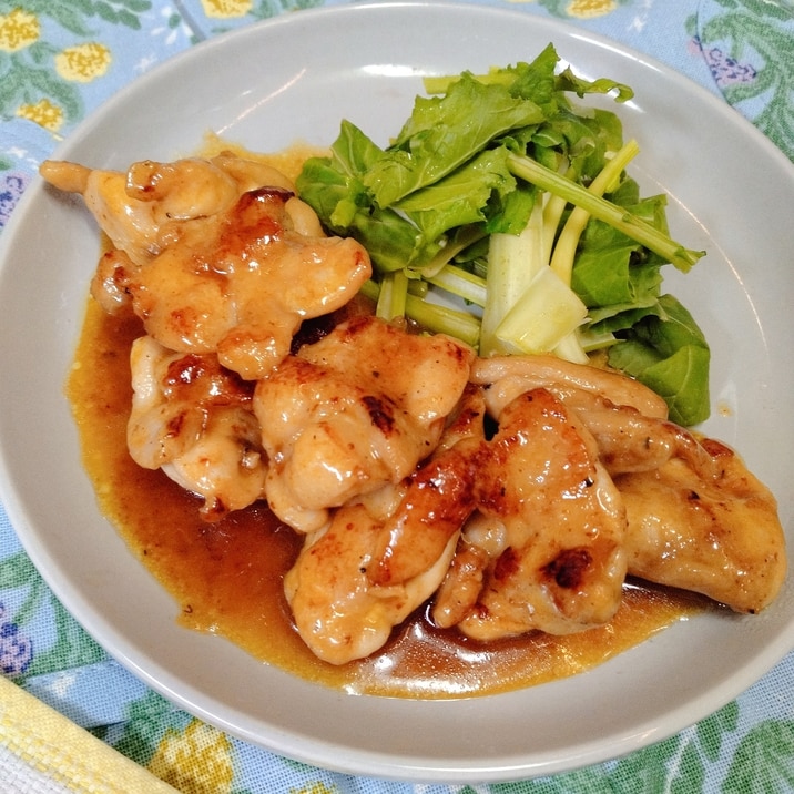 余った納豆のからしを救済!ハニーマスタードチキン